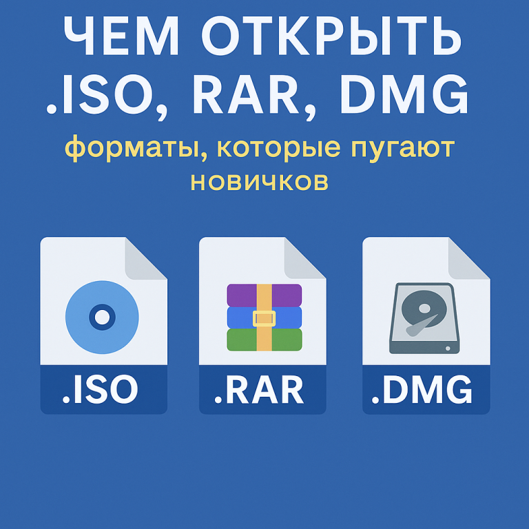 .ISO, RAR, DMG обложка