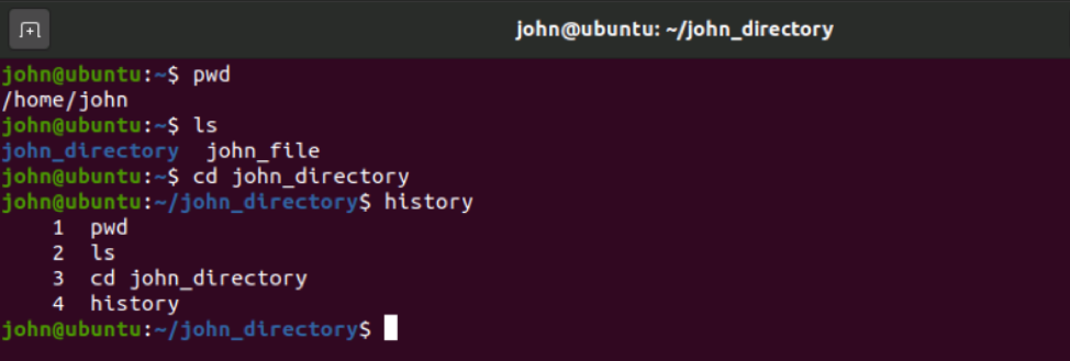 Приклад Вікна Терміналу Linux